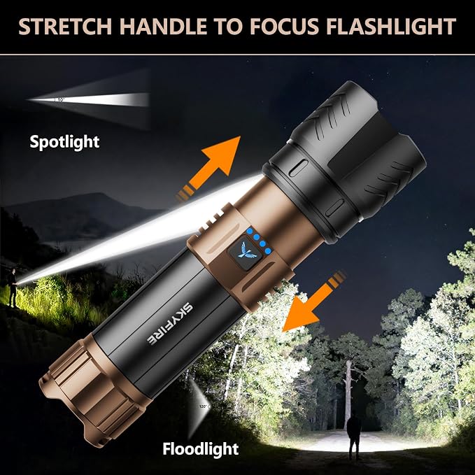 SKYFIRE Rechargeable Flashlights High Lumens Plus - Image 3