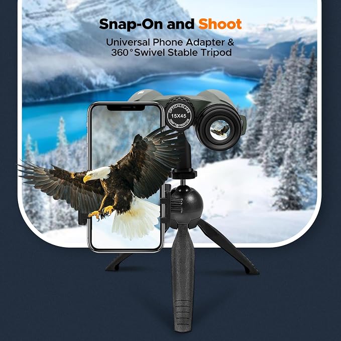 Adorrgon 15x45 HD Binoculars for Adults High Powered - Image 4