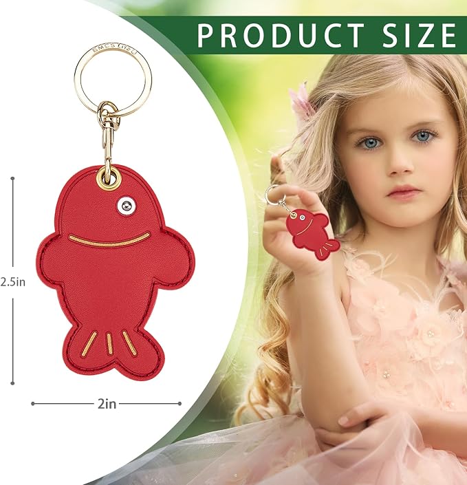 Leather Keychain Case Holder Compatible - Image 2