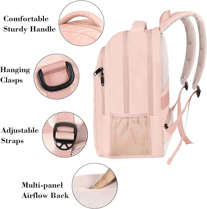 MATEIN 15.6 inch Laptop Backpack, Cute Slim Computer Travel Backpack, Carry On - Image 4