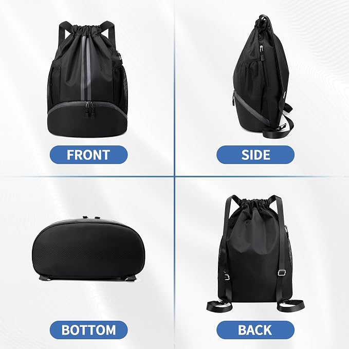 JELUTAR Drawstring Backpack Gym Bag - Image 6