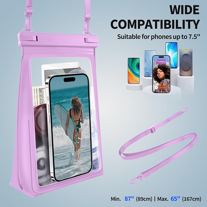 Large Floating Waterproof Phone Pouch, Cell Phone Dry Bag - Image 5