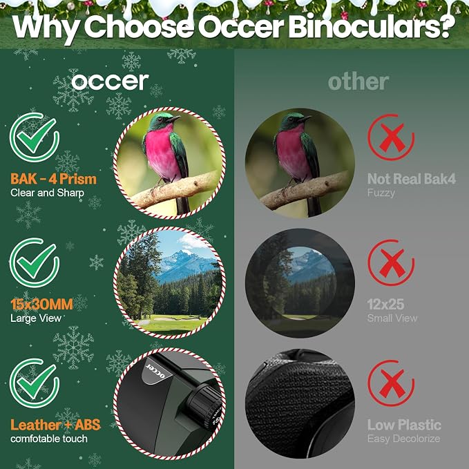 15x30 Compact Binoculars for Adults Kids - Image 7