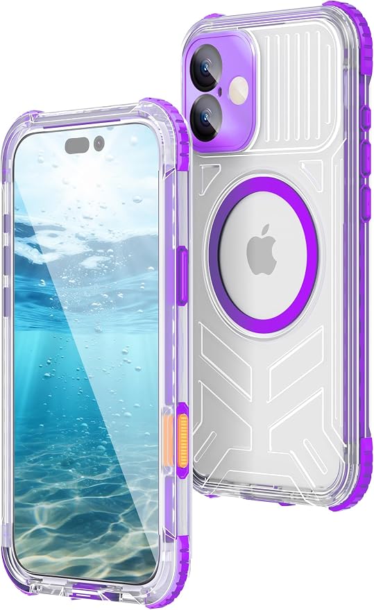 WIFORT for iPhone 16 Waterproof Case, Fit for Magsafe Full Body Magnetic by WIFORT