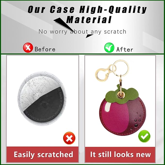 Leather Keychain Holder Case Compatible - Image 3