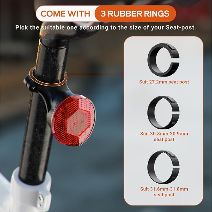 TUSITA Airtag Bike Mount, Hidden Bicycle Seatpost Mount Compatible - Image 6