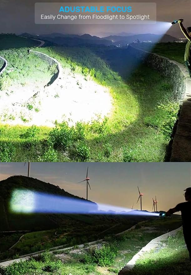 Rechargeable LED Flashlights, Magnetic Flashlight Super Bright Tactical - Image 5