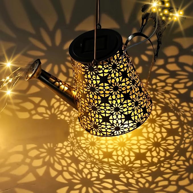 SRNPMIU Solar Watering Can Light, Solar Outdoor Decorative, Garden Decor Lights - Image 4