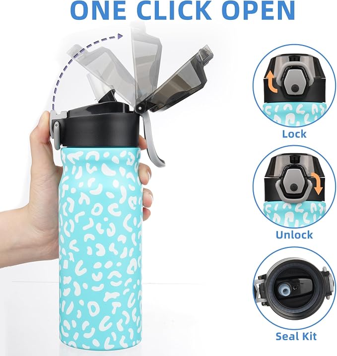 BJPKPK Insulated Water Bottle 18oz Stainless Steel Water Bottles - Image 3