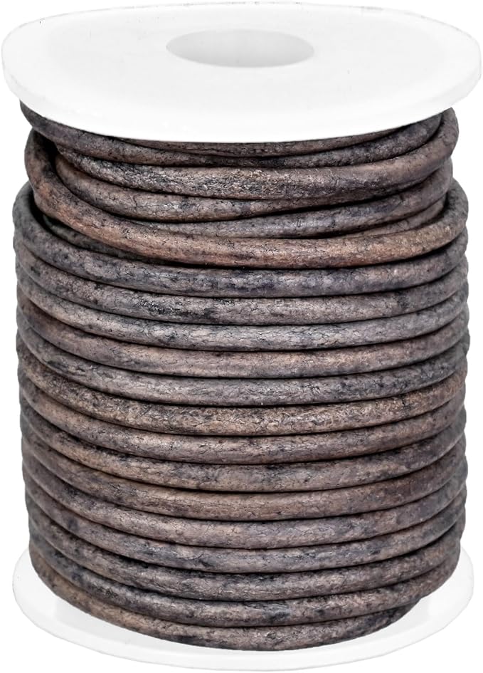 GENIQUE Real/Genuine Round Leather String Cord - Image 2
