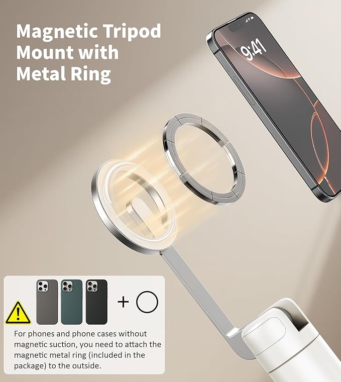 TONEOF 68" Magnetic Selfie Stick Tripod - Image 2