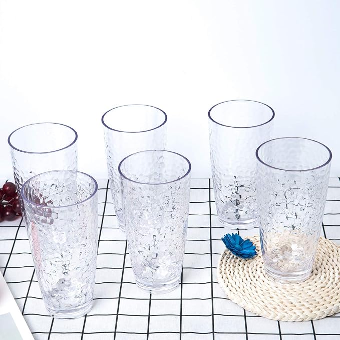 KOXIN-KARLU Hammered 26-ounce Plastic Tumbler Acrylic Glasses - Image 6