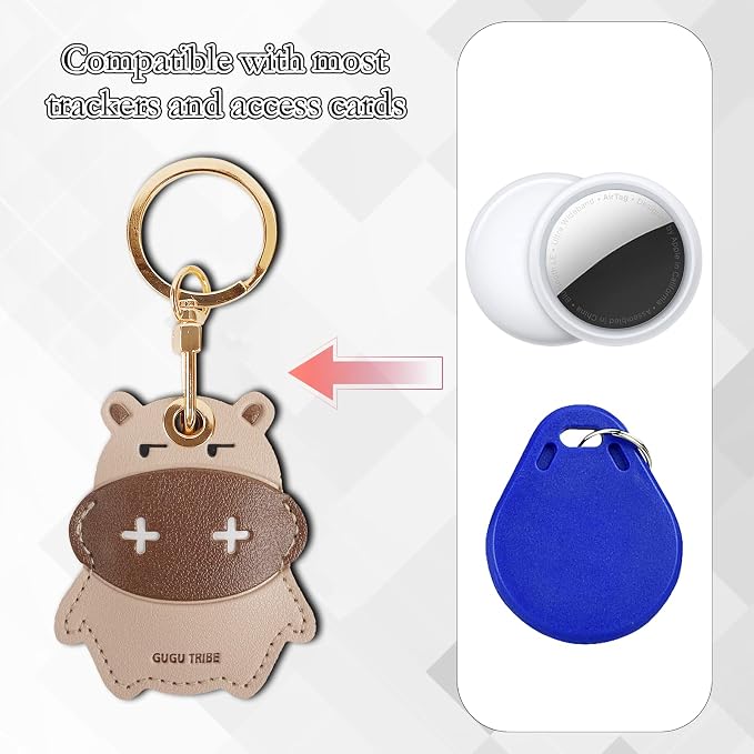 Leather Keychain Case Holder Compatible - Image 4