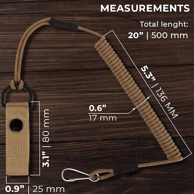 TECEUM Tactical Pistol Lanyard – 3+ Colors – Equipment Accessories - Image 3