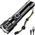 AKNEAR Rechargeable LED Flashlight 99000 High Lumens, Super Bright Flashlights by AKNEARHeadlampRechargeable