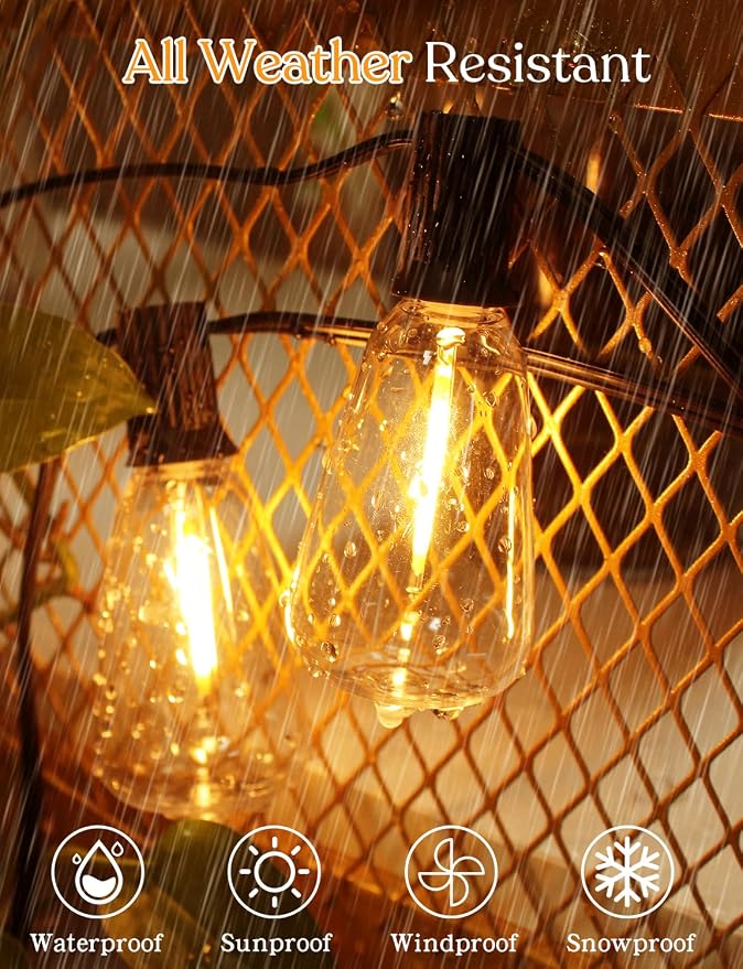 YOYONACY 150 FT Outdoor String Lights - Image 3