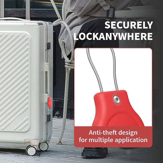 for AirTag Holder with Wire Cable, 4 Pack IPX8 Waterproof PC Hard Case - Image 4