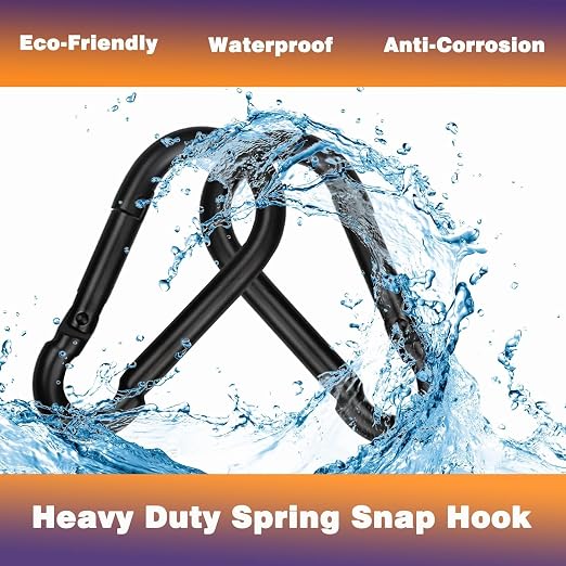 20PCS M8 Heavy Duty Carabiner Clip, 3Inch Snap Hook Quick Link Small Carabiner - Image 3