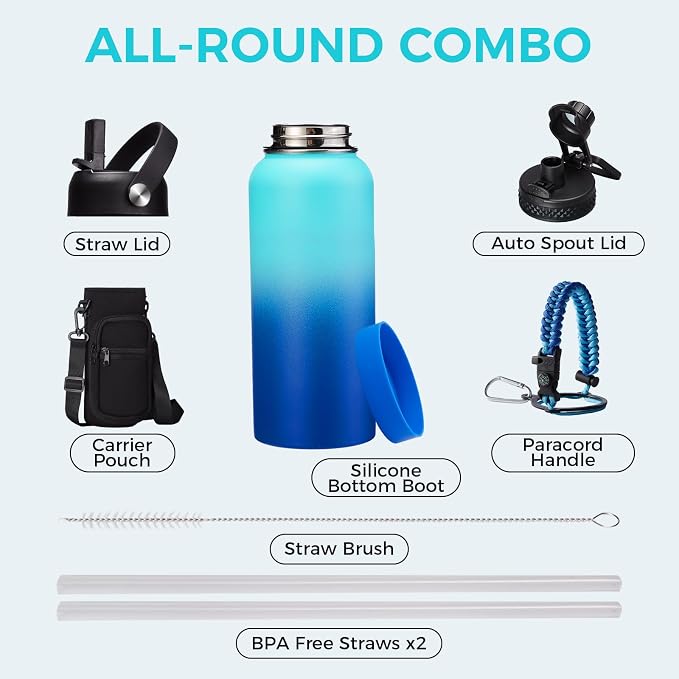 32oz/40oz/64oz Insulated Water Bottles - Image 2