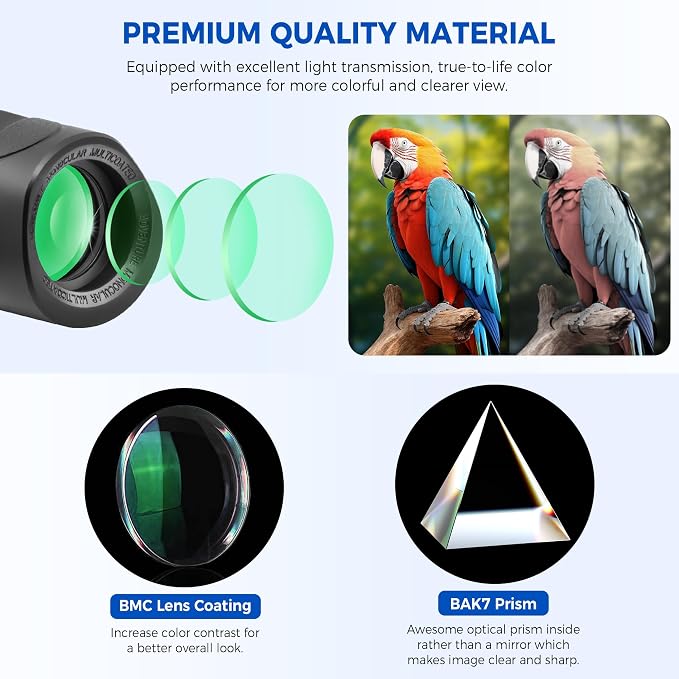 Astromania 10x25 Monocular for Adults, Compact Outdoor Accessory - Image 4