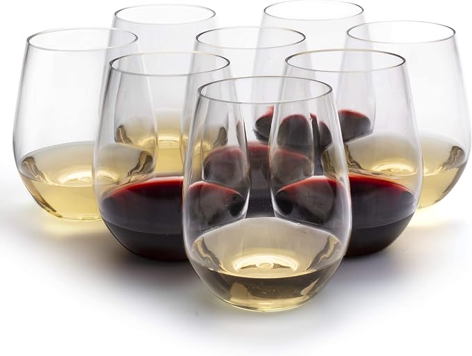 D'Eco Unbreakable Tritan Wine Glasses, 20 oz – Shatterproof, Crystal-Clear - Image 7