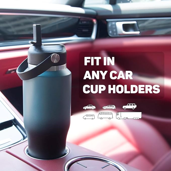 40oz Insulated Water Bottle Keep Cold 24h&Hot 12h, Double Wall Vacuum Insulated - Image 2
