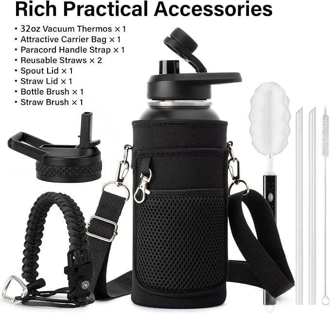 DYSANKY 32 oz Insulated Water Bottle | Thickened Stainless Steel Vacuum Metal | - Image 2