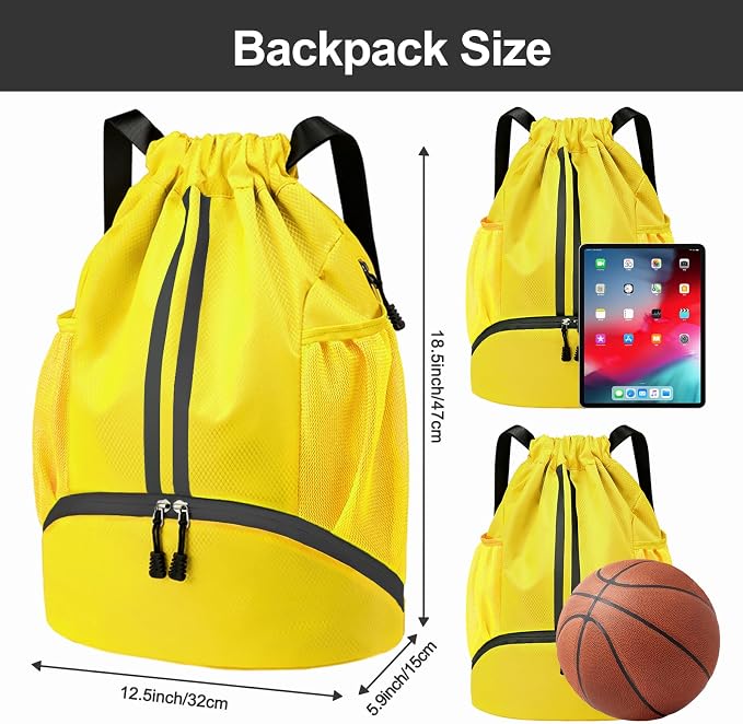 Hoedia Sports Drawstring Backpack - Image 5