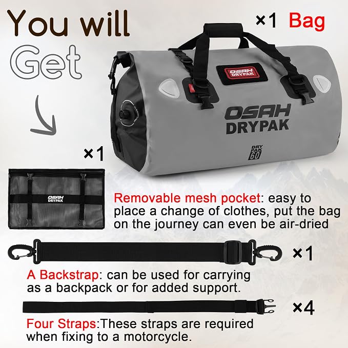 OSAH DRYPAK Waterproof Duffel Bag - Image 7
