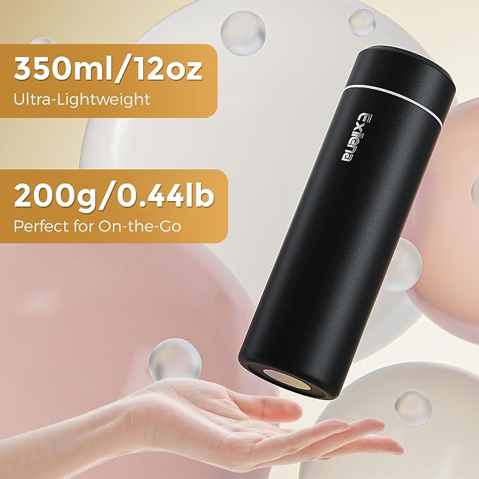 【Upgraded】Exllena Small Insulated Water Bottle 12 oz/350ml– Mini Insulated - Image 2
