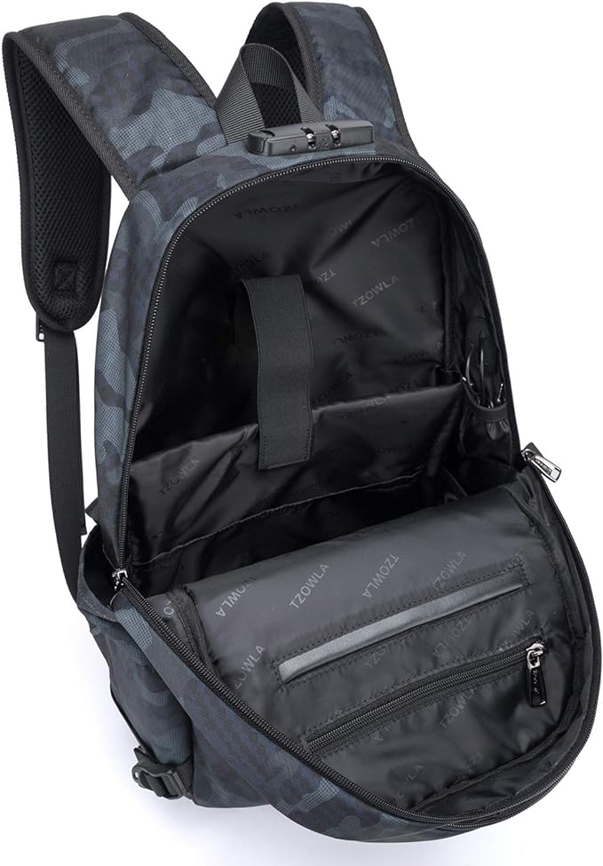 Tzowla Travel Laptop Backpack Water Resistant Anti-Theft Bag - Image 3