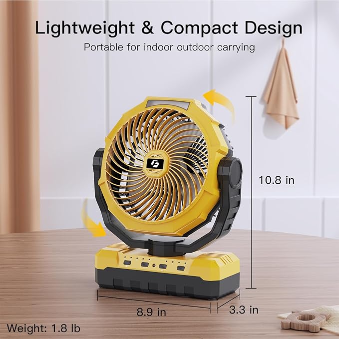FRIZCOL 3-in-1 Camping Fan - Image 6