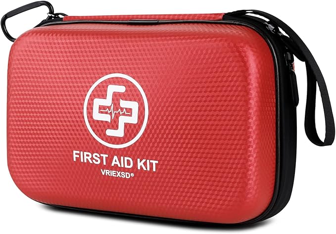 VRIEXSD Premium First Aid Kit, 320 Piece Waterproof Hard Shell Eva First Aid Kit by VRIEXSD