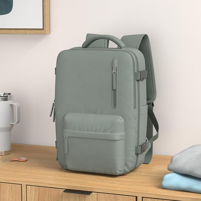 WONHOX Large Travel Backpack Carry on Flight Approved Laptop Work Business - Image 2
