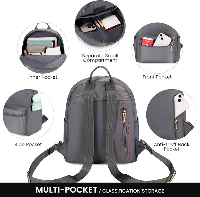 LOVEVOOK Mini Backpack for Women Light Weight Small Waterproof Backpack Purses - Image 5