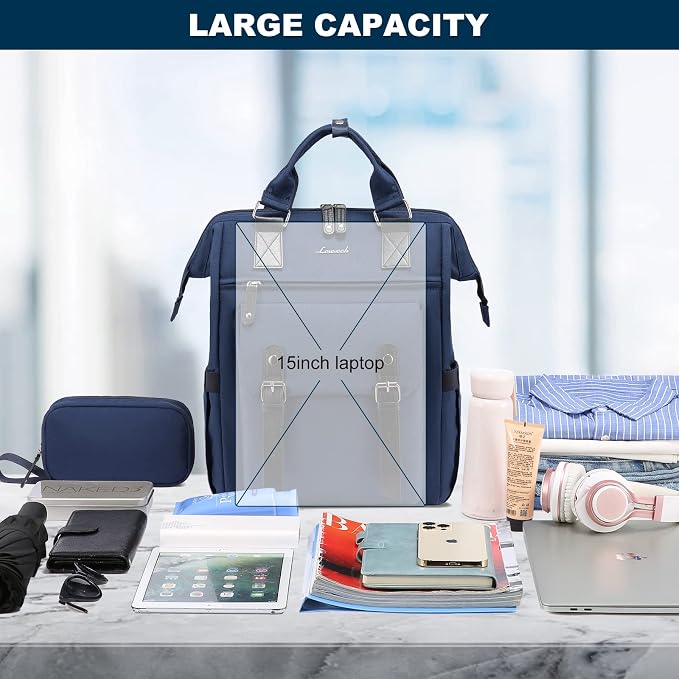 LOVEVOOK Laptop Backpack for Women Work Travel Backpack College Backpack Purse - Image 3