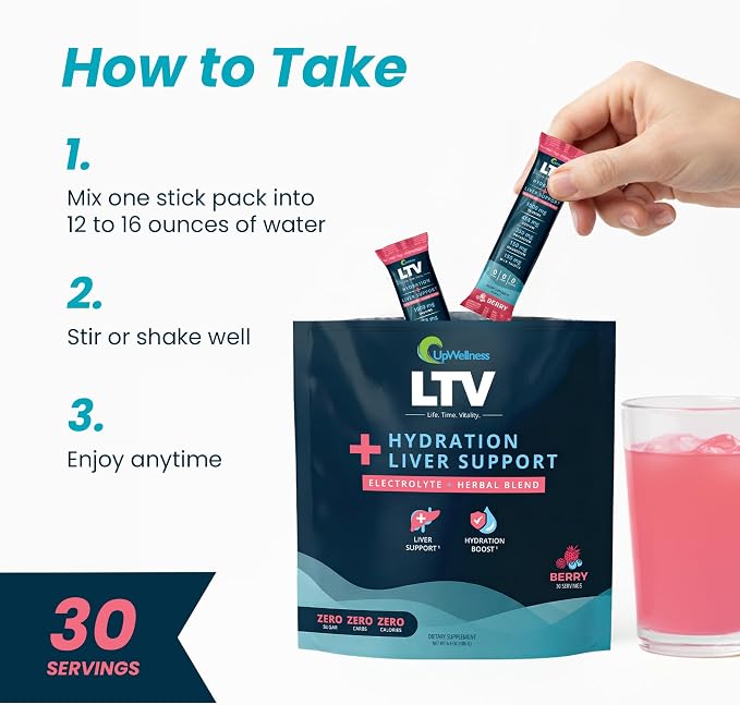 UpWellness LTV Liver Hydration Packets - Image 5