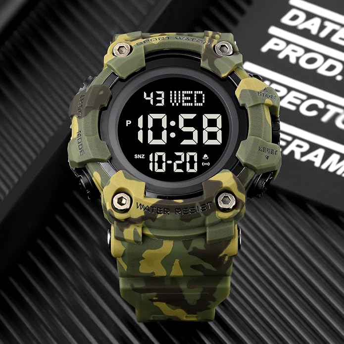 FANMIS Mens Military Multifunction Digital LED Watch Electronic Waterproof - Image 3