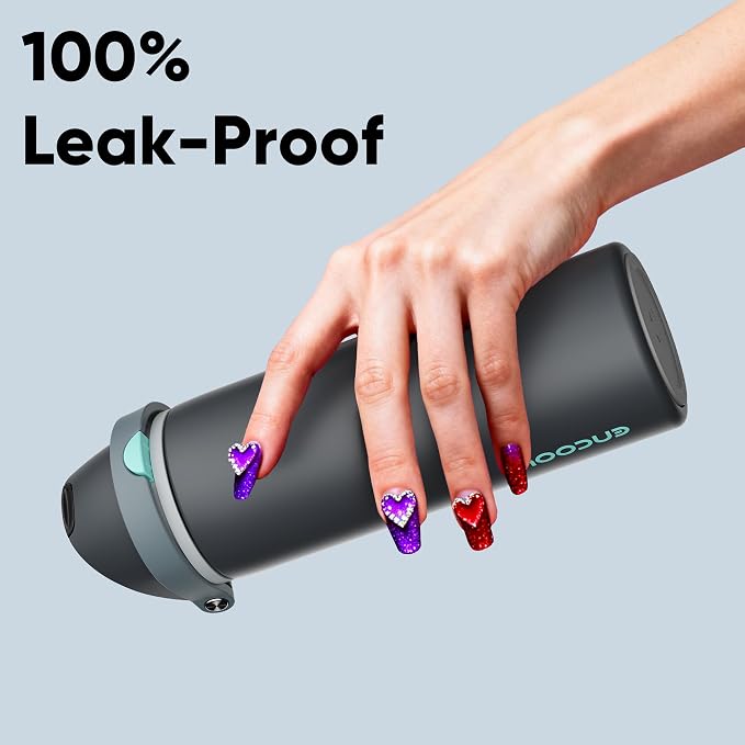 Insulated Water Bottle with Straw - Image 6