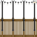 AHRLHR 5 Ft String Light Poles 4 Pack, String Light Poles by Unknown