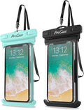 ProCase 2 Pack Waterproof Phone Pouch, Underwater Phone Case Up to 7", Dry Bag by ProCase