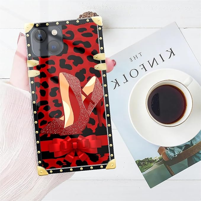 Compatible with iPhone 14 Case, Elegant High Heels Luxury Golden Decoration - Image 7