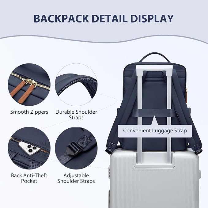 Laptop Backpack for Women, Work Business Traval Computer Backpacks - Image 6