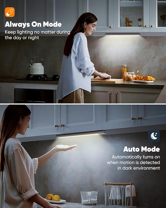 5 Pack Under Cabinet Lights, Rechargeable Under Cabinet Lighting Wireless - Image 5