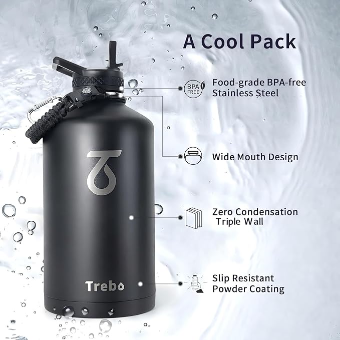 Trebo One Gallon Water Bottle Insulated - Image 5
