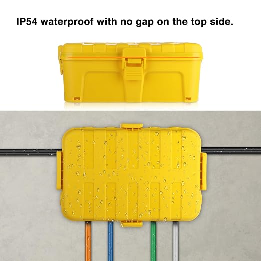 Flemoon Large Outdoor Electrical Box, IP54 Waterproof Extension Cord Cover - Image 7