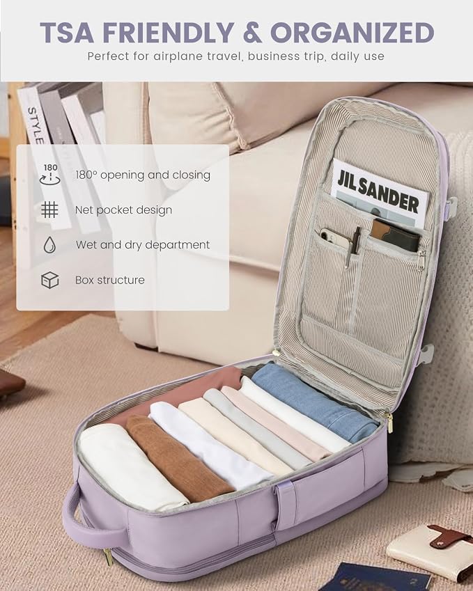 LOVEVOOK Travel Backpack For Women Flight Approved, 50L Large Carry On Backpack - Image 4