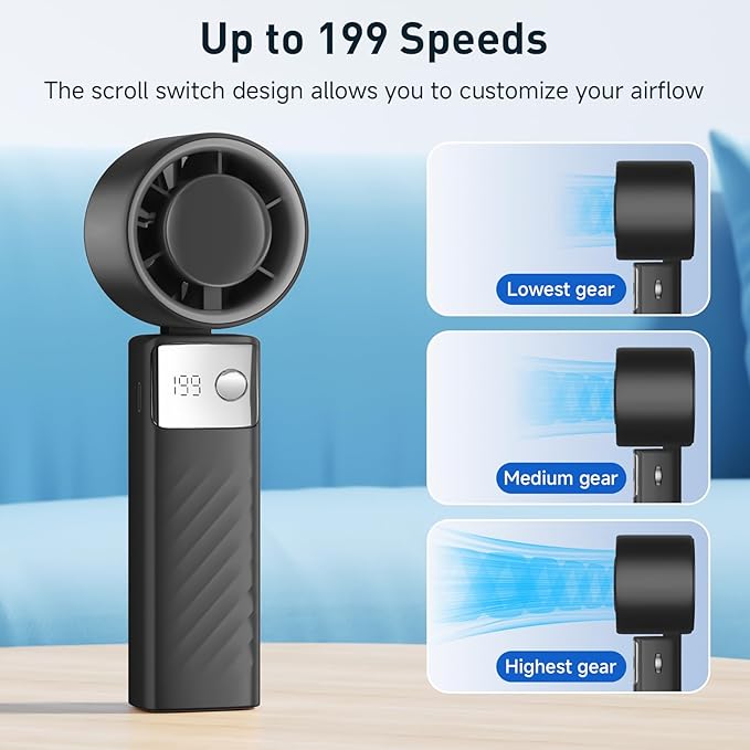 YOSHENMO Portable Handheld Turbo Fan - Image 3