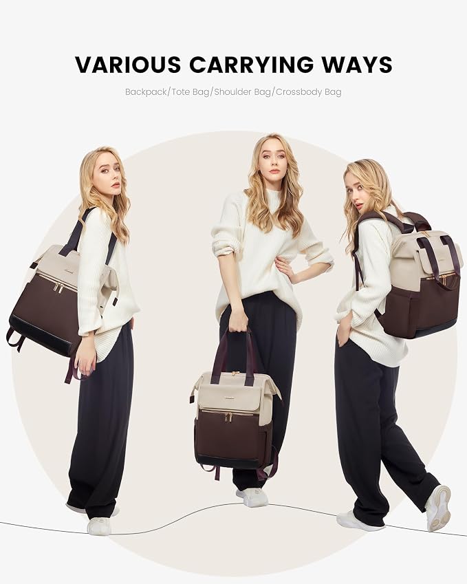 LOVEVOOK Laptop Backpack for Women, 15.6 Inch Work Laptop Bag - Image 6