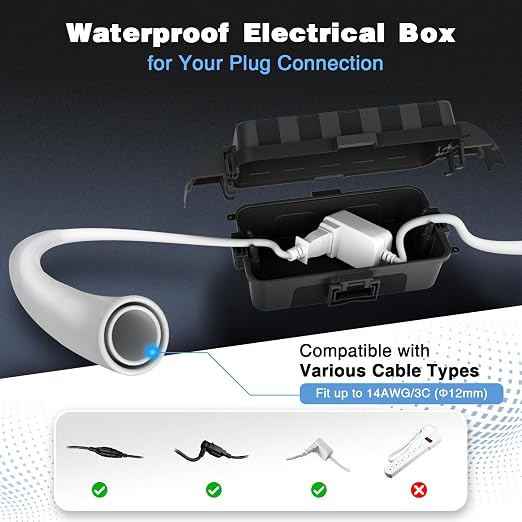 FLEMOON IP55 Outdoor Electrical Box Waterproof - Image 3